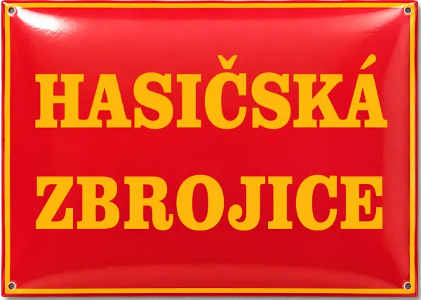 Smaltovaná cedule pro hasiče H1-sdh 4
